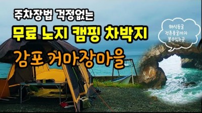 경주 감포 거마장마을 무료 차박캠핑 전촌 단용굴 사룡굴 인스타사진명소 가볼만한곳