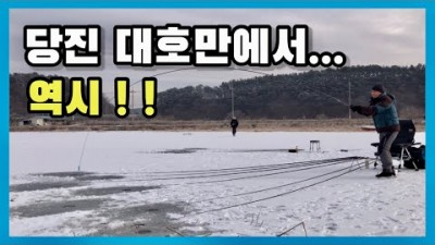 충남 당진 대호지 얼음낚시, 대호만 얼음낚시 붕어낚시 조황정보