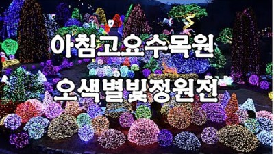 가평 아침고요수목원 오색별빛정원전, 가평여행 가평축제 가평 가볼만한곳