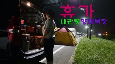 강원도 대관령마을휴게소 스타렉스 차박 캠핑 대관령양떼목장 봉포해수욕장 송지호해수욕장 여름휴가 차박캠핑 가볼만한곳 추천