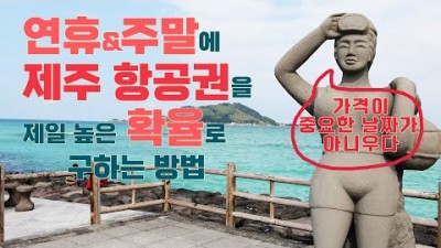 항공권 성수기 연휴 주말 항공권 구매하는 방법, 제주여행 항공권 구하는 방법