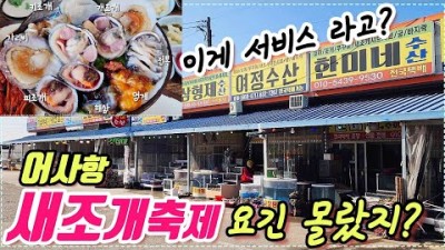 홍성 남당항 새조개축제 충남 어사항 새조개 시세 및 해산물 정보