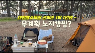 충남 보령 대천해수욕장 국민여가캠핑장 노지캠핑, 1박1만원 애견동반 서해 해수욕장 캠핑장 가볼만한곳